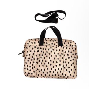 Kate Spade dalmatian dot laptop bag,& a detachable shoulder strap EUC